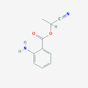 molecular formula C10H10N2O2 B065328 1-Cyanoethyl 2-aminobenzoate CAS No. 174574-55-1