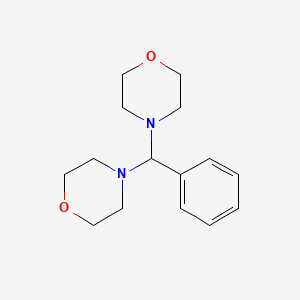 molecular formula C15H22N2O2 B6532976 4-[(morpholin-4-yl)(phenyl)methyl]morpholine CAS No. 6425-08-7