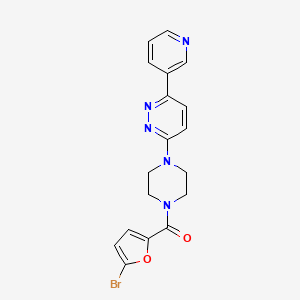 3-[4-(5-bromofuran-2-carbonyl)piperazin-1-yl]-6-(pyridin-3-yl)pyridazine