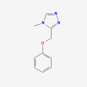 molecular formula C10H11N3O B6533022 4-methyl-3-(phenoxymethyl)-4H-1,2,4-triazole CAS No. 1536447-07-0