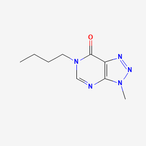molecular formula C9H13N5O B6533035 6-butyl-3-methyl-3H,6H,7H-[1,2,3]triazolo[4,5-d]pyrimidin-7-one CAS No. 1070806-83-5