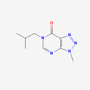 3-methyl-6-(2-methylpropyl)-3H,6H,7H-[1,2,3]triazolo[4,5-d]pyrimidin-7-one