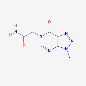 molecular formula C7H8N6O2 B6533063 2-{3-methyl-7-oxo-3H,6H,7H-[1,2,3]triazolo[4,5-d]pyrimidin-6-yl}acetamide CAS No. 1058432-52-2