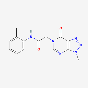 2-{3-methyl-7-oxo-3H,6H,7H-[1,2,3]triazolo[4,5-d]pyrimidin-6-yl}-N-(2-methylphenyl)acetamide
