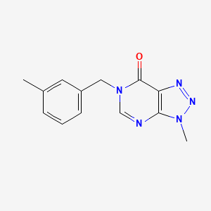 3-methyl-6-[(3-methylphenyl)methyl]-3H,6H,7H-[1,2,3]triazolo[4,5-d]pyrimidin-7-one