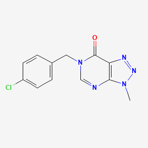 molecular formula C12H10ClN5O B6533095 6-[(4-chlorophenyl)methyl]-3-methyl-3H,6H,7H-[1,2,3]triazolo[4,5-d]pyrimidin-7-one CAS No. 1070806-94-8