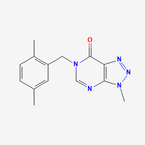 molecular formula C14H15N5O B6533099 6-[(2,5-dimethylphenyl)methyl]-3-methyl-3H,6H,7H-[1,2,3]triazolo[4,5-d]pyrimidin-7-one CAS No. 1060181-91-0