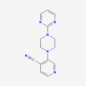 molecular formula C14H14N6 B6533113 3-[4-(pyrimidin-2-yl)piperazin-1-yl]pyridine-4-carbonitrile CAS No. 1511705-66-0
