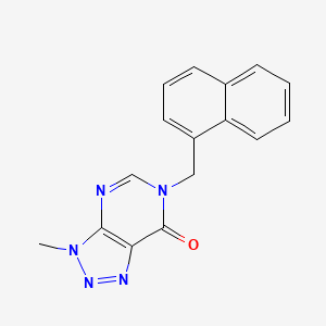 3-methyl-6-[(naphthalen-1-yl)methyl]-3H,6H,7H-[1,2,3]triazolo[4,5-d]pyrimidin-7-one