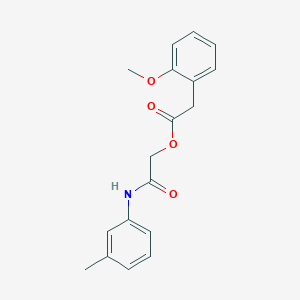 molecular formula C18H19NO4 B6533142 [(3-methylphenyl)carbamoyl]methyl 2-(2-methoxyphenyl)acetate CAS No. 1351781-35-5