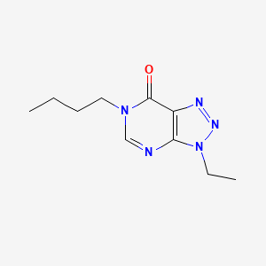 molecular formula C10H15N5O B6533176 6-butyl-3-ethyl-3H,6H,7H-[1,2,3]triazolo[4,5-d]pyrimidin-7-one CAS No. 1070807-01-0