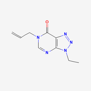 molecular formula C9H11N5O B6533179 3-ethyl-6-(prop-2-en-1-yl)-3H,6H,7H-[1,2,3]triazolo[4,5-d]pyrimidin-7-one CAS No. 1058197-34-4