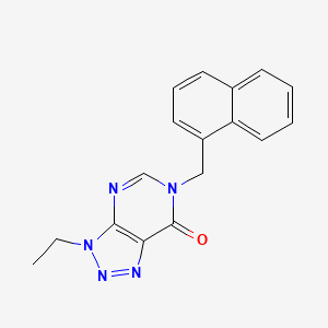 molecular formula C17H15N5O B6533346 3-ethyl-6-[(naphthalen-1-yl)methyl]-3H,6H,7H-[1,2,3]triazolo[4,5-d]pyrimidin-7-one CAS No. 1070807-28-1