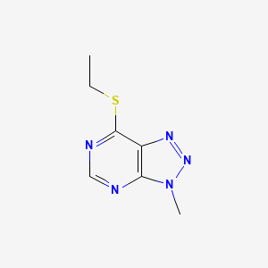 molecular formula C7H9N5S B6533386 7-(ethylsulfanyl)-3-methyl-3H-[1,2,3]triazolo[4,5-d]pyrimidine CAS No. 1058433-37-6