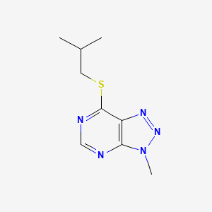 molecular formula C9H13N5S B6533401 3-methyl-7-[(2-methylpropyl)sulfanyl]-3H-[1,2,3]triazolo[4,5-d]pyrimidine CAS No. 1058197-65-1