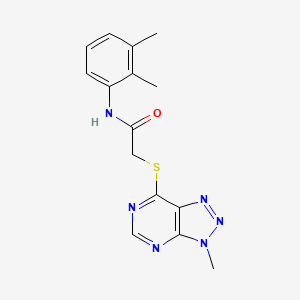molecular formula C15H16N6OS B6533454 N-(2,3-dimethylphenyl)-2-({3-methyl-3H-[1,2,3]triazolo[4,5-d]pyrimidin-7-yl}sulfanyl)acetamide CAS No. 1060185-23-0