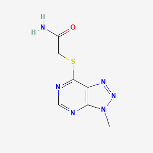 2-({3-methyl-3H-[1,2,3]triazolo[4,5-d]pyrimidin-7-yl}sulfanyl)acetamide