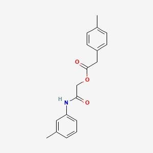 molecular formula C18H19NO3 B6533606 [(3-methylphenyl)carbamoyl]methyl 2-(4-methylphenyl)acetate CAS No. 1351836-06-0