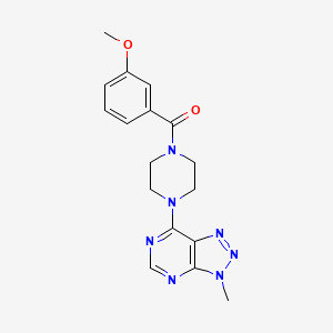 molecular formula C17H19N7O2 B6533697 1-(3-methoxybenzoyl)-4-{3-methyl-3H-[1,2,3]triazolo[4,5-d]pyrimidin-7-yl}piperazine CAS No. 1060206-79-2