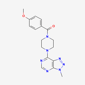 molecular formula C17H19N7O2 B6533701 1-(4-methoxybenzoyl)-4-{3-methyl-3H-[1,2,3]triazolo[4,5-d]pyrimidin-7-yl}piperazine CAS No. 1058239-07-8