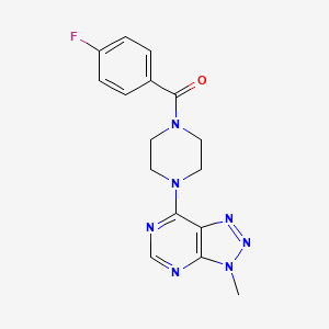 molecular formula C16H16FN7O B6533724 1-(4-fluorobenzoyl)-4-{3-methyl-3H-[1,2,3]triazolo[4,5-d]pyrimidin-7-yl}piperazine CAS No. 1060207-11-5