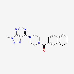 1-{3-methyl-3H-[1,2,3]triazolo[4,5-d]pyrimidin-7-yl}-4-(naphthalene-2-carbonyl)piperazine