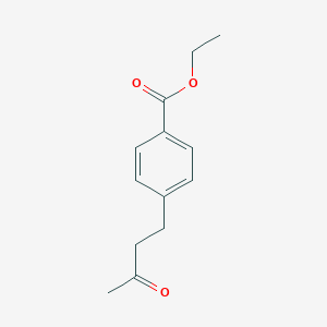 molecular formula C13H16O3 B065338 Ethyl 4-(3-oxobutyl)benzoate CAS No. 174666-19-4