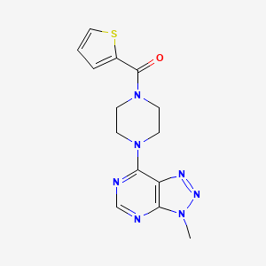 1-{3-methyl-3H-[1,2,3]triazolo[4,5-d]pyrimidin-7-yl}-4-(thiophene-2-carbonyl)piperazine