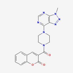 3-(4-{3-methyl-3H-[1,2,3]triazolo[4,5-d]pyrimidin-7-yl}piperazine-1-carbonyl)-2H-chromen-2-one