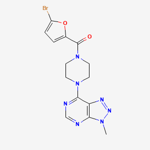 1-(5-bromofuran-2-carbonyl)-4-{3-methyl-3H-[1,2,3]triazolo[4,5-d]pyrimidin-7-yl}piperazine