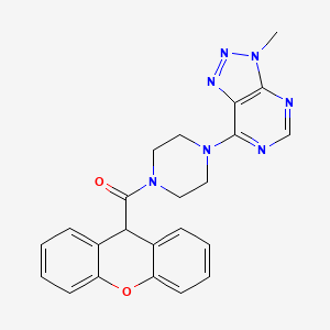 molecular formula C23H21N7O2 B6533850 1-{3-methyl-3H-[1,2,3]triazolo[4,5-d]pyrimidin-7-yl}-4-(9H-xanthene-9-carbonyl)piperazine CAS No. 1058239-30-7