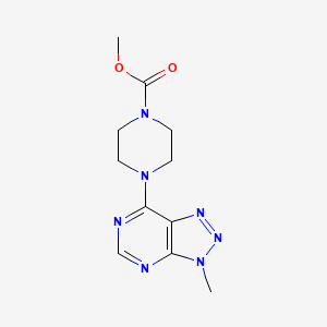 molecular formula C11H15N7O2 B6533879 methyl 4-{3-methyl-3H-[1,2,3]triazolo[4,5-d]pyrimidin-7-yl}piperazine-1-carboxylate CAS No. 1058239-35-2