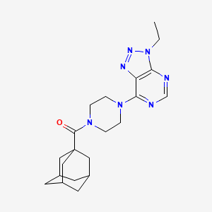 molecular formula C21H29N7O B6533920 1-(adamantane-1-carbonyl)-4-{3-ethyl-3H-[1,2,3]triazolo[4,5-d]pyrimidin-7-yl}piperazine CAS No. 1060209-56-4