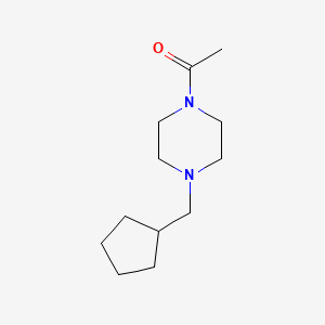 1-[4-(cyclopentylmethyl)piperazin-1-yl]ethan-1-one