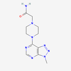 2-(4-{3-methyl-3H-[1,2,3]triazolo[4,5-d]pyrimidin-7-yl}piperazin-1-yl)acetamide