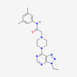 N-(3,5-dimethylphenyl)-2-(4-{3-ethyl-3H-[1,2,3]triazolo[4,5-d]pyrimidin-7-yl}piperazin-1-yl)acetamide