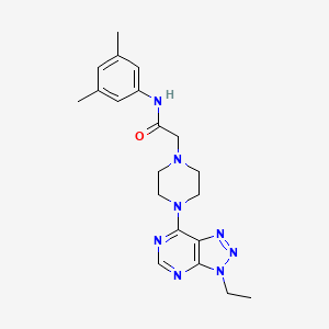 molecular formula C20H26N8O B6534119 N-(3,5-dimethylphenyl)-2-(4-{3-ethyl-3H-[1,2,3]triazolo[4,5-d]pyrimidin-7-yl}piperazin-1-yl)acetamide CAS No. 1058456-77-1