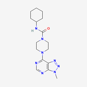 N-cyclohexyl-4-{3-methyl-3H-[1,2,3]triazolo[4,5-d]pyrimidin-7-yl}piperazine-1-carboxamide