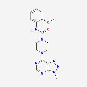 molecular formula C17H20N8O2 B6534192 N-(2-methoxyphenyl)-4-{3-methyl-3H-[1,2,3]triazolo[4,5-d]pyrimidin-7-yl}piperazine-1-carboxamide CAS No. 1070862-25-7