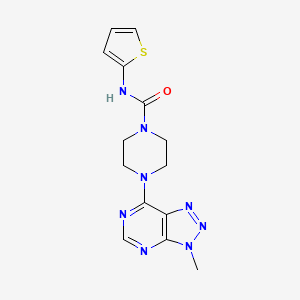 4-{3-methyl-3H-[1,2,3]triazolo[4,5-d]pyrimidin-7-yl}-N-(thiophen-2-yl)piperazine-1-carboxamide