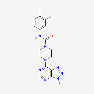 N-(3,4-dimethylphenyl)-4-{3-methyl-3H-[1,2,3]triazolo[4,5-d]pyrimidin-7-yl}piperazine-1-carboxamide