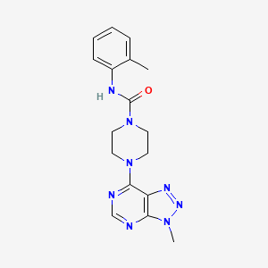 molecular formula C17H20N8O B6534249 4-{3-methyl-3H-[1,2,3]triazolo[4,5-d]pyrimidin-7-yl}-N-(2-methylphenyl)piperazine-1-carboxamide CAS No. 1058205-90-5