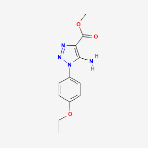 molecular formula C12H14N4O3 B6534317 methyl 5-amino-1-(4-ethoxyphenyl)-1H-1,2,3-triazole-4-carboxylate CAS No. 1267812-14-5