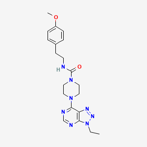 4-{3-ethyl-3H-[1,2,3]triazolo[4,5-d]pyrimidin-7-yl}-N-[2-(4-methoxyphenyl)ethyl]piperazine-1-carboxamide