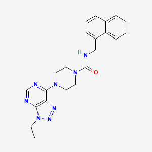 4-{3-ethyl-3H-[1,2,3]triazolo[4,5-d]pyrimidin-7-yl}-N-[(naphthalen-1-yl)methyl]piperazine-1-carboxamide