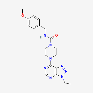 4-{3-ethyl-3H-[1,2,3]triazolo[4,5-d]pyrimidin-7-yl}-N-[(4-methoxyphenyl)methyl]piperazine-1-carboxamide