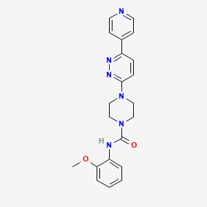 N-(2-methoxyphenyl)-4-[6-(pyridin-4-yl)pyridazin-3-yl]piperazine-1-carboxamide