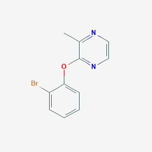 molecular formula C11H9BrN2O B6534436 2-(2-bromophenoxy)-3-methylpyrazine CAS No. 1544993-06-7