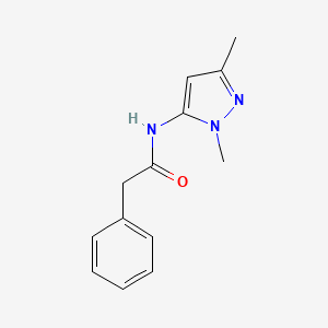 molecular formula C13H15N3O B6534471 N-(1,3-二甲基-1H-吡唑-5-基)-2-苯乙酰胺 CAS No. 154910-85-7