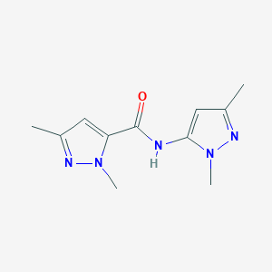 molecular formula C11H15N5O B6534483 N-(1,3-dimethyl-1H-pyrazol-5-yl)-1,3-dimethyl-1H-pyrazole-5-carboxamide CAS No. 1170481-14-7